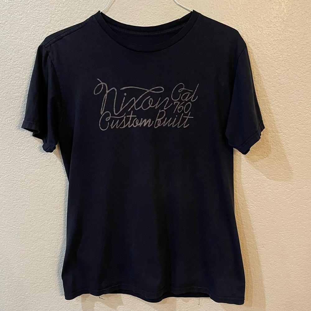 Nixon Mens  Black Graphic Tee